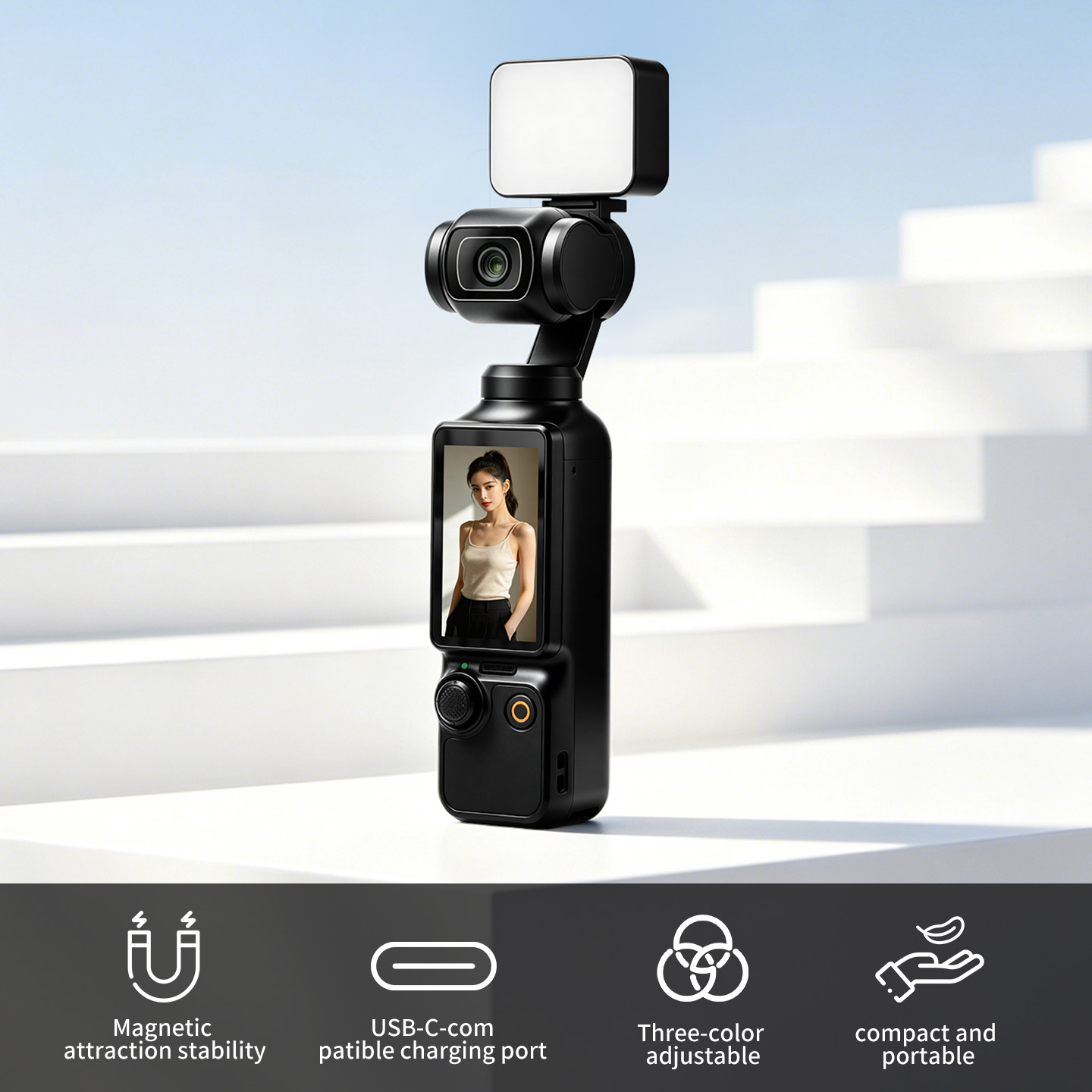 Photography Lighting Kit Portable - Luz Magnética Portátil para DJI Osmo