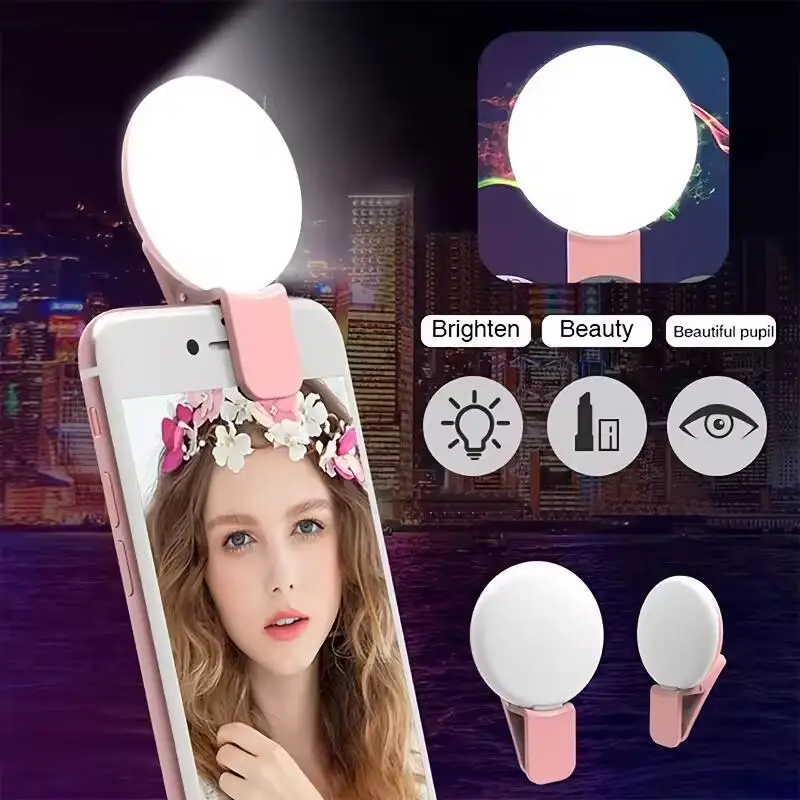 Photography Lighting Game - Mini Ring Light Portátil para Selfie,