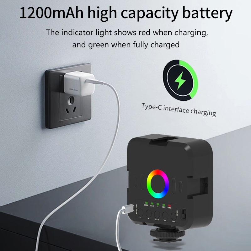 Luz de vídeo LED RGB portátil  - Photography Lighting Handheld avaliação e preço