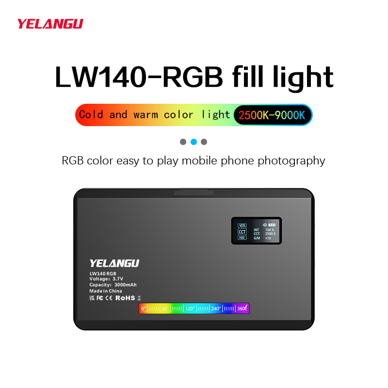 Yelangu rgb led luz de vídeo w - Photography Lighting Description avaliação e preço