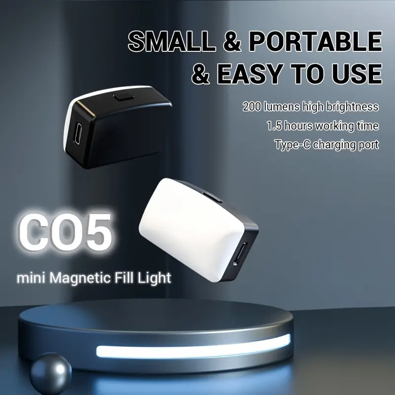 Mini magnético led selfie luz  - Photography Mobile Lighting avaliação e preço